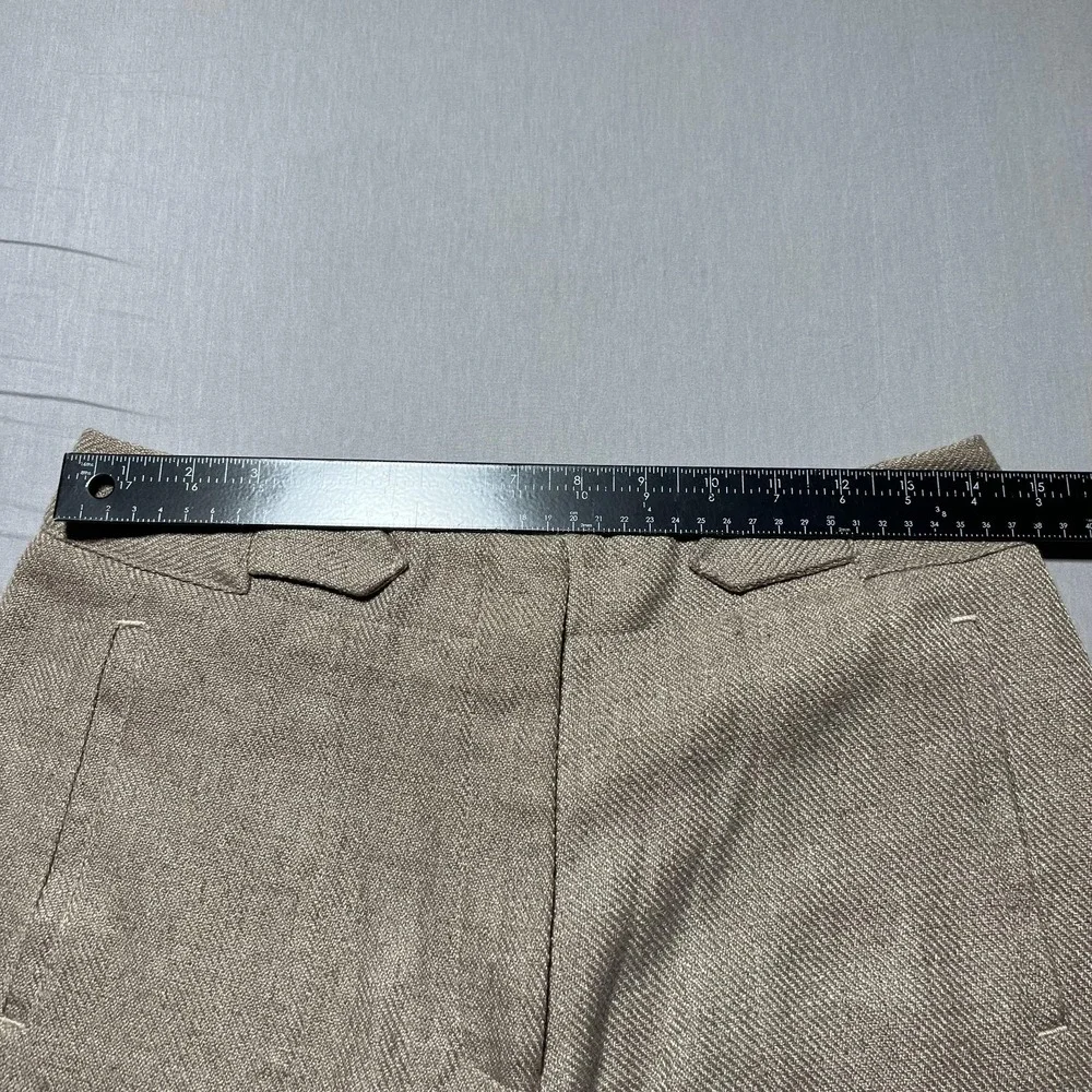 Torn By Ronny Kobo Pants Womens Bernee Wide Leg Cargo Pockets‎ Linen Blend